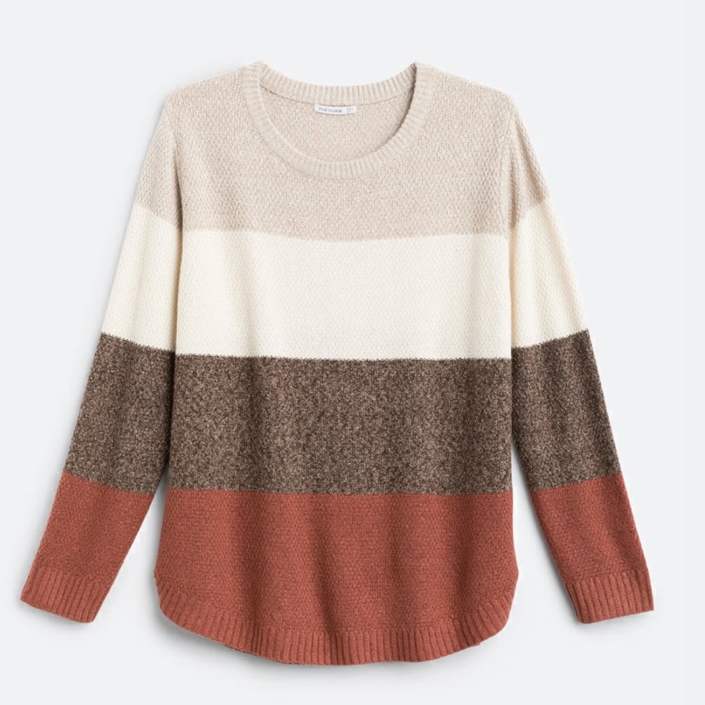 Pink Clover Nikole textured Colorblock sweater size 2X Stitch Fix